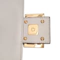 Miniatyrbild 7 av 10: Pre-owned Fendi Zucca Embossed Leather Baguette Satchel White