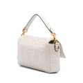 Miniatyrbild 2 av 10: Pre-owned Fendi Zucca Embossed Leather Baguette Satchel White