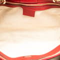 Miniatyrbilde 4 av 10: Pre-owned Gucci Medium Calfskin Bamboo Shopper Satchel Red