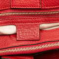 Miniatyrbilde 8 av 10: Pre-owned Gucci Medium Calfskin Bamboo Shopper Satchel Red