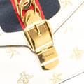 Miniatyrbillede 8 af 10: Pre-owned Gucci Mini Calfskin Bee Star Sylvie Satchel White