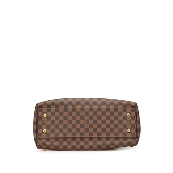 Pre-owned Louis Vuitton Damier Ebene Trevi GM Brown