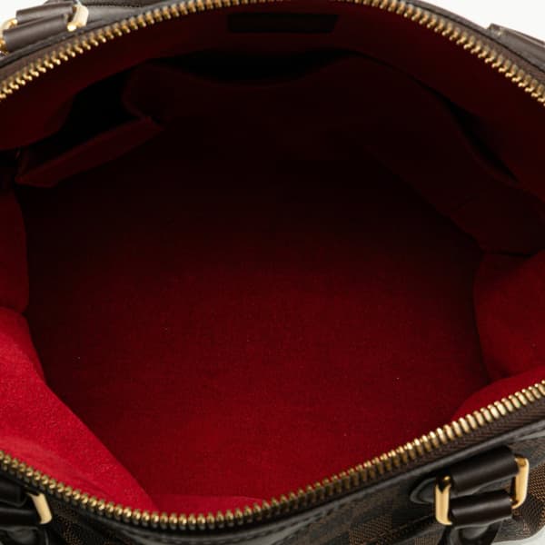 Pre-owned Louis Vuitton Damier Ebene Trevi GM Brown