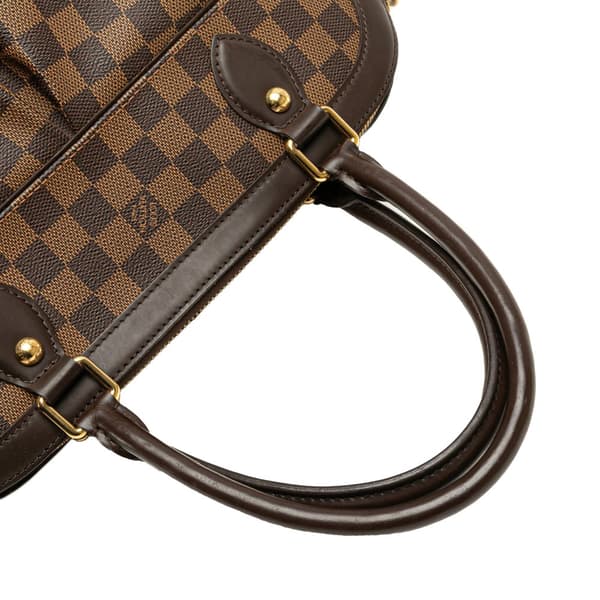 Pre-owned Louis Vuitton Damier Ebene Trevi GM Brown
