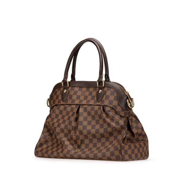 Pre-owned Louis Vuitton Damier Ebene Trevi GM Brown