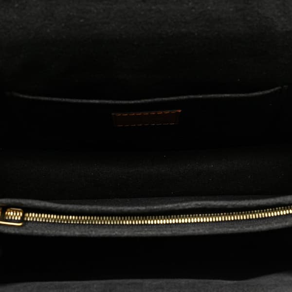Pre-owned Louis Vuitton Monogram Reverse Dauphine MM Brown