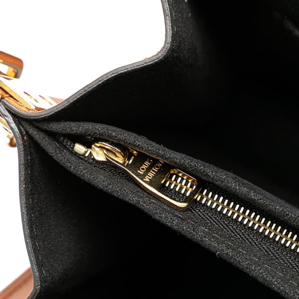 Pre-owned Louis Vuitton Monogram Reverse Dauphine MM Brown