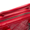 Pikkukuva 9 / 10: Pre-owned Chanel Small Quilted Shiny Sheepskin Boy Chained Tote Red