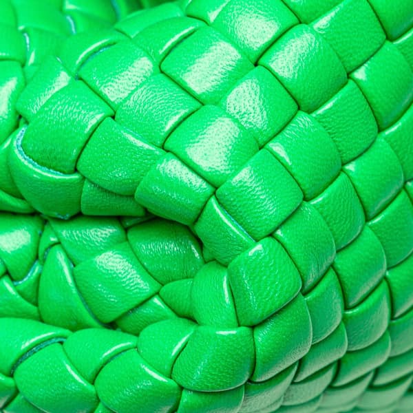 Pre-owned Bottega Veneta Small Nappa Intrecciato Top Handle Satchel Green