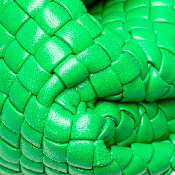 Pre-owned Bottega Veneta Small Nappa Intrecciato Top Handle Satchel Green