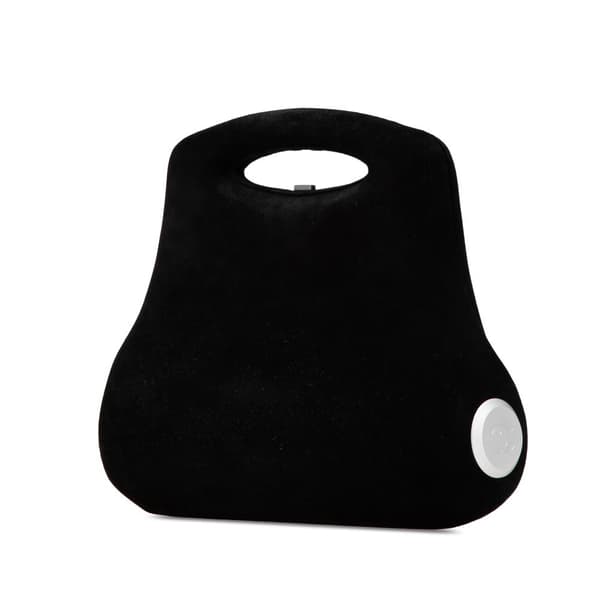 Pre-owned Chanel Suede Millennium 2005 Hard Case Hip Bag Black