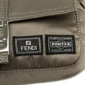 Miniatyrbild 10 av 10: Pre-owned Fendi Porter Yoshida Nylon Baguette Satchel Brown