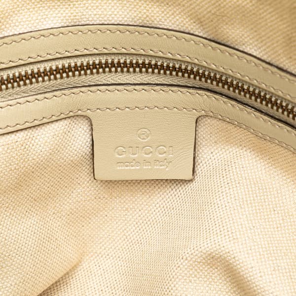 Pre-owned Gucci GG Canvas Scarlett Satchel Brown