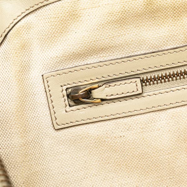 Pre-owned Gucci GG Canvas Scarlett Satchel Brown