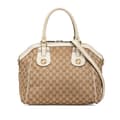 Miniatyrbillede 1 af 10: Pre-owned Gucci GG Canvas Scarlett Satchel Brown