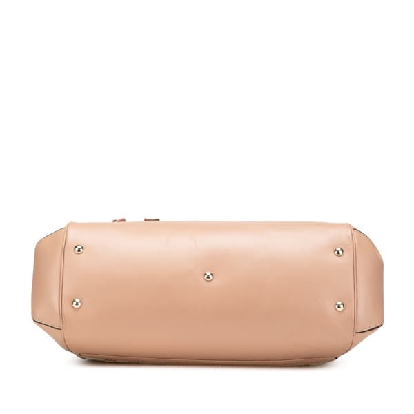 Pre-owned Gucci GG Canvas Mayfair Satchel Brown