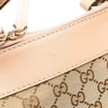 Miniatyrbild 8 av 10: Pre-owned Gucci GG Canvas Mayfair Satchel Brown