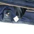 Miniatyrbilde 6 av 10: Pre-owned Prada Saffiano Trimmed Tessuto Open Convertible Tote Blue