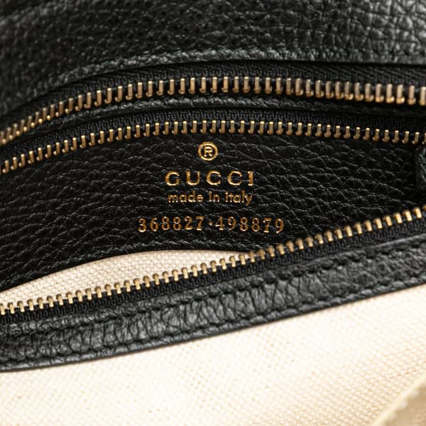 Pre-owned Gucci Mini Leather Swing Satchel Black