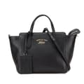 Miniatyrbillede 1 af 10: Pre-owned Gucci Mini Leather Swing Satchel Black