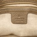 Miniatyrbillede 5 af 10: Pre-owned Gucci Small Metallic Leather Soho Working Satchel Gold