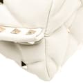 Miniatyrbillede 10 af 10: Pre-owned Valentino Medium Nappa Candystud Top Handle Satchel White
