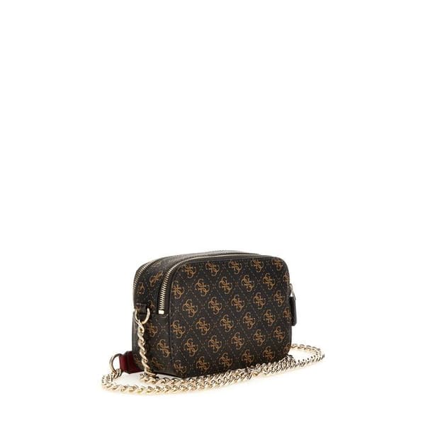 Axelväska - GUESS - Noelle Crossbody Camera - Brun - 2 fack - 450 g