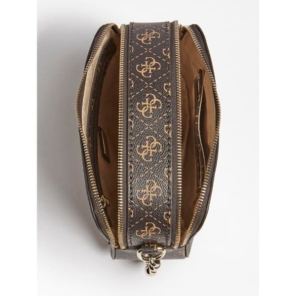 Axelväska - GUESS - Noelle Crossbody Camera - Brun - 2 fack - 450 g