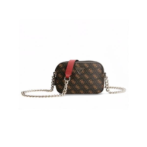Axelväska - GUESS - Noelle Crossbody Camera - Brun - 2 fack - 450 g