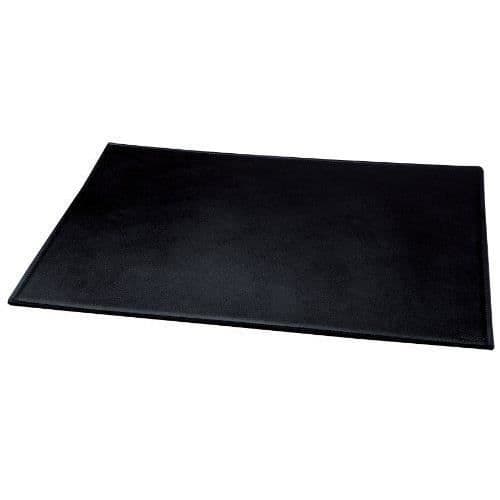 Underlag - Alassio - 650x450 mm - Äkta läder - Svart färg - Slät yta