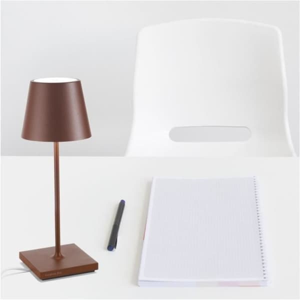 Lamp - Zafferano - Poldina Mini Pro - Corten - Uppladdningsbar - IP54