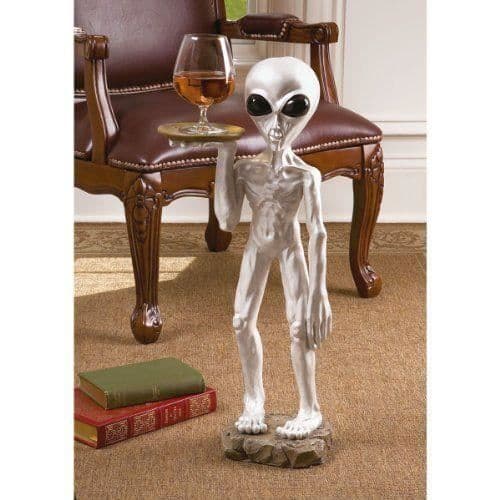 Design Toscano Skulptur Roswell den utomjordiska majordomen Mångfärgad 76 x 38 x 33 cm - CL5304