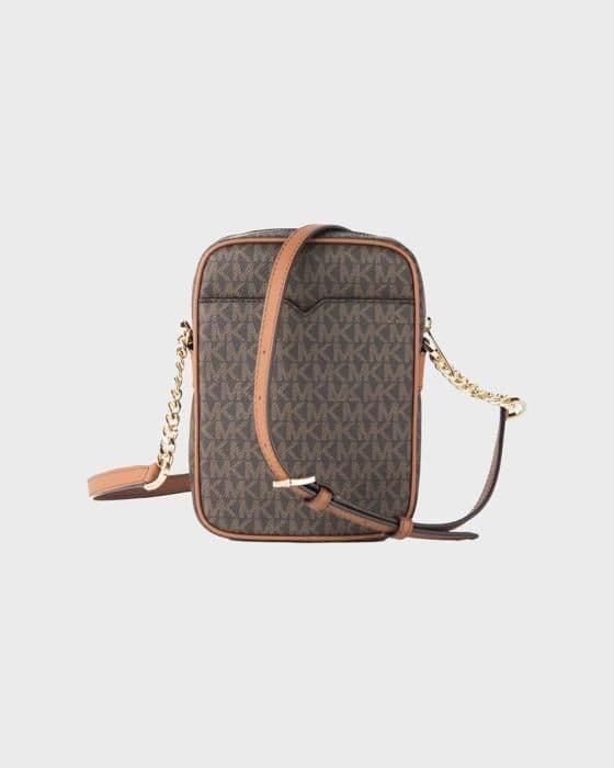 Michael kors handväska - 35F1GTVC2B-200 - Jet Set Travel Signature PVC-axelväska med medium logotyp