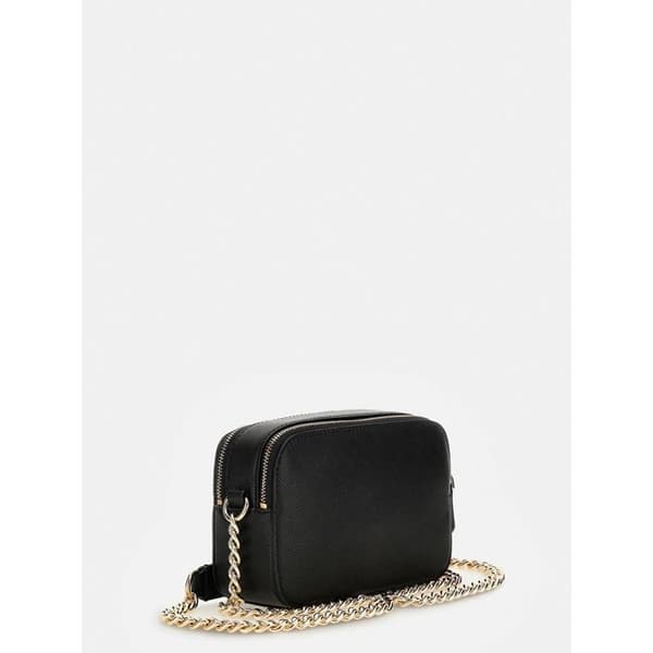 Axelväska - GUESS - Noelle Crossbody Camera - Svart - 100 % polyuretan - Kompakt