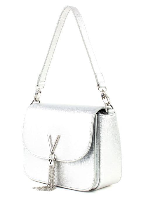 Handväska - Valentino by Mario Valentino - VBS1R404G - Silver - 17x23x8 cm - Syntet
