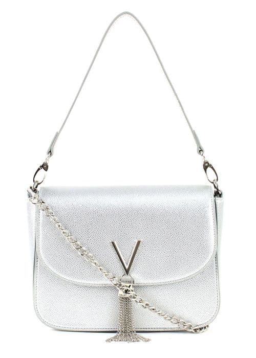 Handväska - Valentino by Mario Valentino - VBS1R404G - Silver - 17x23x8 cm - Syntet