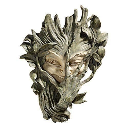 Väggdekor - Design Toscano - CL5369 - Skogsnisse - Brun - 23x12,5x33 cm