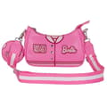 Miniatyrbild 3 av 6: Axelväska - BARBIE - VARSITY - Rosa - Zipfack - Justerbar rem