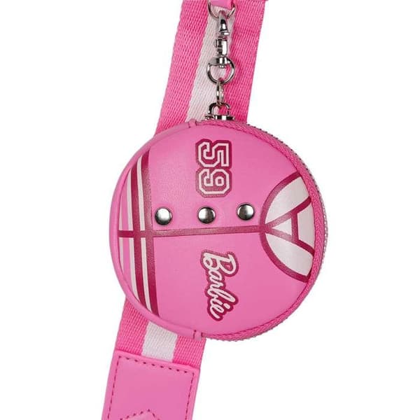 Axelväska - BARBIE - VARSITY - Rosa - Zipfack - Justerbar rem