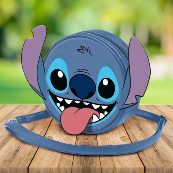 Väska - Disney - Stitch 3D - Blå - PU-läder - 18,5 x 18,5 x 6 cm