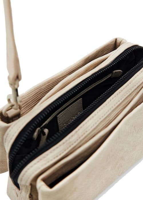 Axelväska - Desigual - Aquiles - Beige - 19x13x8 cm - 1 års garanti