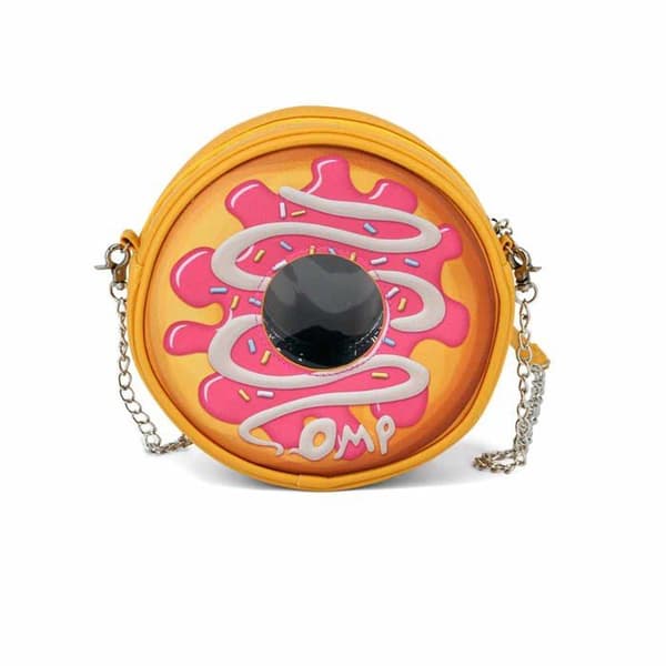 Rund Crossbody Väska - Oh My Pop! - Popnut - Rosa - One Size - Zippad