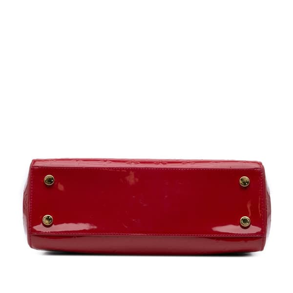 Pre-owned Louis Vuitton Monogram Vernis Brea MM Red