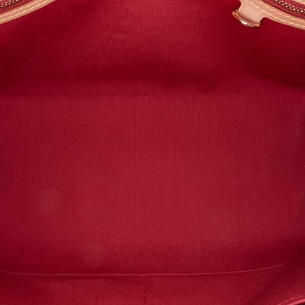 Pre-owned Louis Vuitton Monogram Vernis Brea MM Red