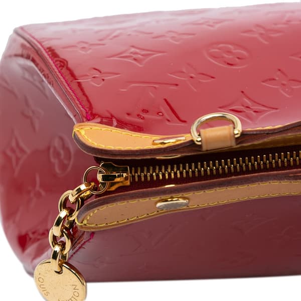 Pre-owned Louis Vuitton Monogram Vernis Brea MM Red