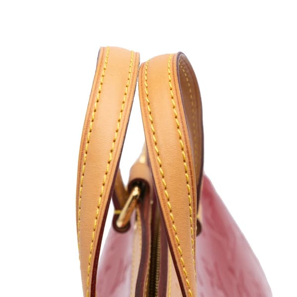 Pre-owned Louis Vuitton Monogram Vernis Brea MM Red