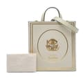 Miniatyrbillede 10 af 10: Pre-owned Gucci Garden Calfskin Mushrooms Vertical Shopping Tote Brown