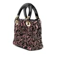 Miniatyrbilde 2 av 7: Pre-owned Dior Mini Tweed Rose Embroidered Lady Dior Pink