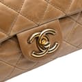 Pikkukuva 8 / 10: Pre-owned Chanel Medium Glazed Calfskin Castle Rock Top Handle Flap Brown