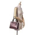 Miniatyrbillede 9 af 10: Pre-owned Dior Anselm Reyle Medium Metallic Lambskin Cannage Lady Dior Gray